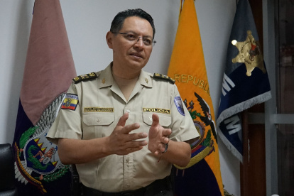 Wilson Pavón, comandante de la Policía del Distrito Metropolitano de Quito.