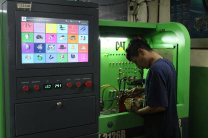 El análisis se hace con software de test del sistema a diésel.