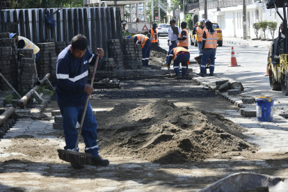 Los arreglos se realizan en las aceras