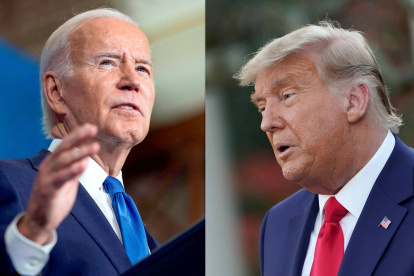 Washington. Los actuales candidatos Joe Biden (i) y Donald J Trump.