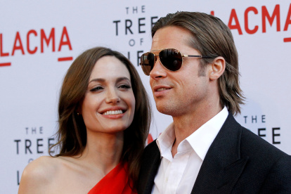 Brad Pitt y Angelina Jolie en la premier de "The tree of life" en mayo de 2011