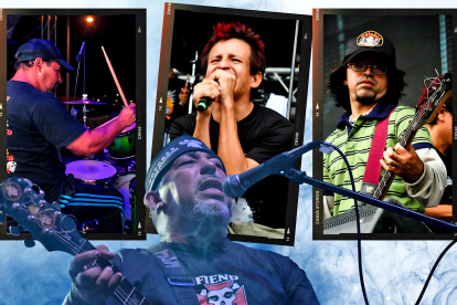 Arriba, Gabriel Jurado, José Jiménez (Chivolo) y Daniel Salame (Malvadín). Abajo, Julio Salame.