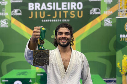 Jiu Jitsu. Diego Ordóñez consiguió bronce para Ecuador en el Brasileiro.