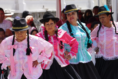 Durante un evento con música y baile fue entregado el reconocimiento a la parroquia de Amaguaña
