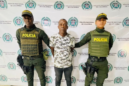 El detenido fue presentado por la autoridades.