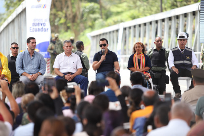 El presidente Daniel Noboa, desde Santo Domingo de los Tsáchilas.