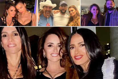 Fotografías compartidas en redes de la celebración de cumpleaños de Penélope Cruz.