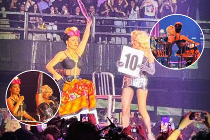 Así fue el show de Madonna con Salma Hayek como invitada especial.