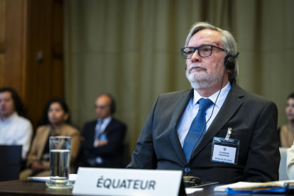 En la imagen, el representante de Ecuador, Andrés Terán Parra.