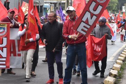 Organizaciones de trabajadores y sindicatos realizarán tres marchas por el 1 de mayo en Quito.