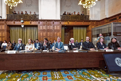 Corte. La delagación de Ecuador, encabezada por el embajador  Andrés Terán Parral, participó de la sesión.