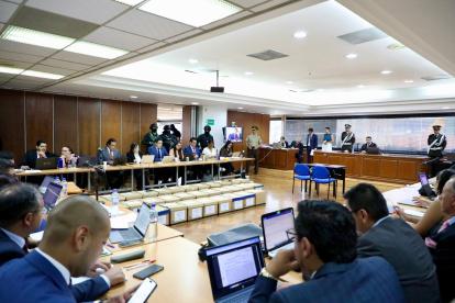 Audiencia del caso Metástasis que se realiza en Quito.