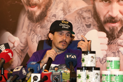 Marlon Chito Vera habló en rueda de prensa en la presentación de su nuevo producto