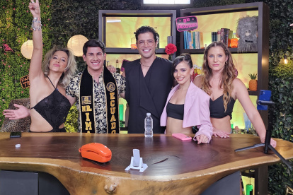 Moisés Peñaloza con Ariel