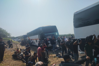 Los compatriotas formaban parte de un grupo de más de 400 migrantes.