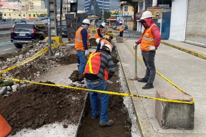 En 2023 se realizaron trabajos de soterramiento de cables en la av. Amazonas y Patria.