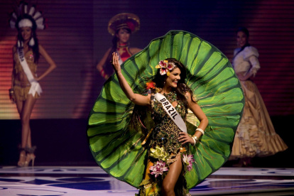 Foto de archivo de la ex Miss Brasil, Natália Anderle.