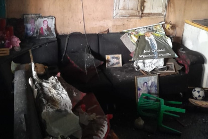 Así quedaron los bienes al interior de la vivienda de la familia Ubillas.