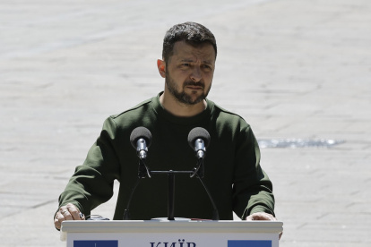 El presidente ucraniano, Volodímir Zelenksi.