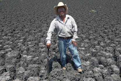El campesino Ambrosio Rodríguez en el poblado San Matías Chilazoa, municipio Ejutla de Crespo, Oaxaca