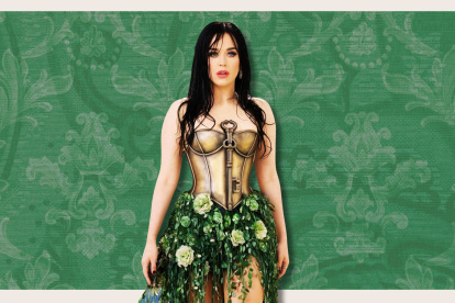 Katy Perry y uno de los controversiales vestidos de AI.