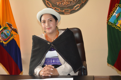 Diana Caiza, alcaldeza de Ambato, ofreció una entrevista a EXPRESO.