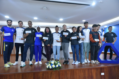 Algunos de los deportistas que forman parte del Team Andalucía.