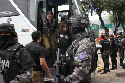 Mayra Salazar, detenida en el caso Metástasis. Ella rindió un testimonio anticipado con el que ofreció detalles de cómo operaba la red de corrupción de Leandro Norero y otros personajes.