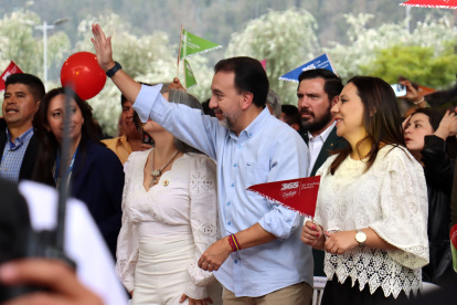 El alcalde de Quito realizó su rendición de cuentas en el parque cumandá