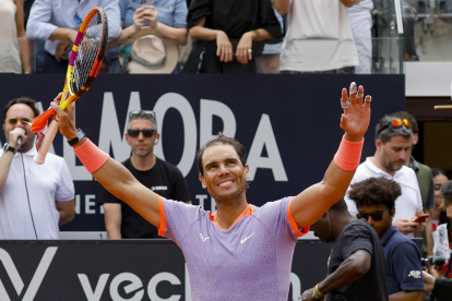 Rafa venció  al belga Zizou Bergs por 4-6, 6-3 y 6-4. Es el primer tenista en conseguir 70 victorias en el Masters 1.000 de Roma.