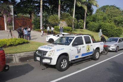 Finca en vía a la costa donde fueron detenidas varias personas.