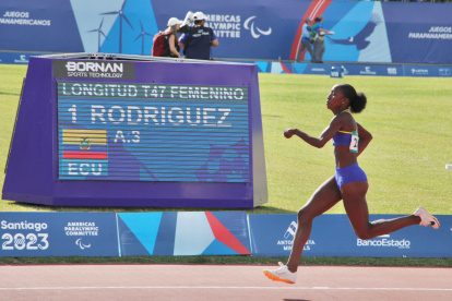 Kiara fue oro y récord parapanamericano en los Juegos de Santiago.