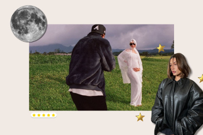 Hailey Bieber está embarazada de 6 meses.