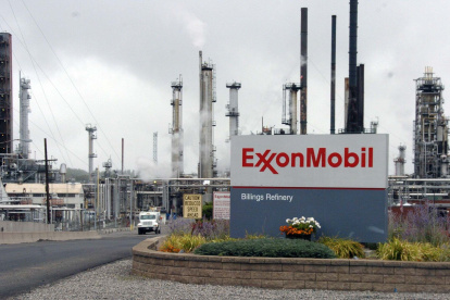 Empresa.- La fachada de la compañía Exxon Mobil.
