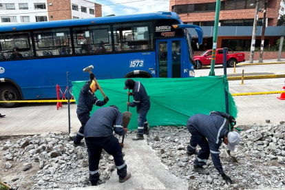 Los trabajos de soterramiento se realizan en el marco de la iniciativa de Senderos Seguros.