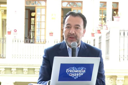 Pabel Muñoz durante su informe semanal este 13 de mayo de 2024.