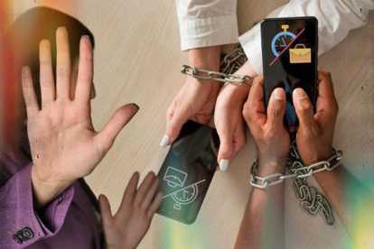 Desconexión digital, imagen referencial.