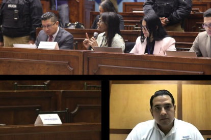 Aleaga reaparece vía Zoom ante la Comisión de Fiscalización en la que comparecía Salazar