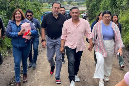 Muñoz recorrió obras ejecutadas con presupuestos participativos.