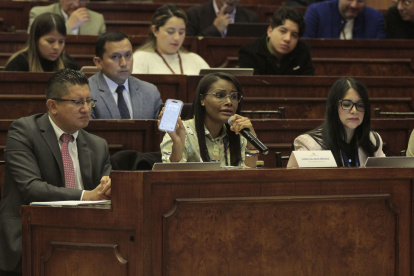 La fiscal general, Diana Salazar, acudió a la Comisión de Fiscalización para exponer los avances de varios casos.