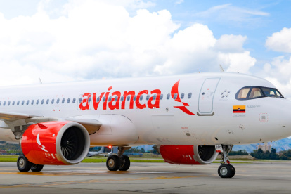 Nave.- Uno de los aviones de la aerolínea Avianca.