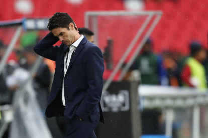 El entrenador de LDU, Josep Alcácer y su enojo en Copa Libertadores.