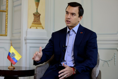 El presidente Daniel Noboa en una foto de archivo.