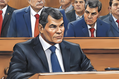 Ilustración. El informe del caso Encuentro, liberado por Fiscalía, narra los supuestos planes del expresidente Rafael Correa contra sus opositores.