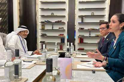 La ministra de Producción, Sonsoles García, en el Foro Económico de Catar 2024.