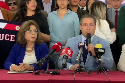 Pronunciamiento. El vicerrector Toscano rechazó los cuestionamientos a Espinosa, rector de la Universidad Central.