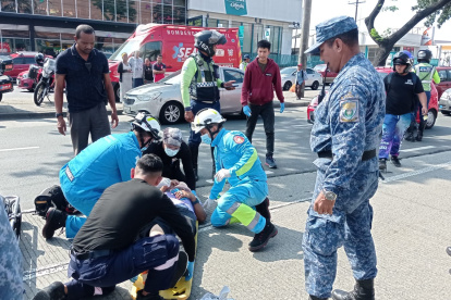 Tres personas heridas dejó el siniestro.