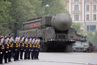 Un misil nuclear estratégico RS-24 Yars ruso
