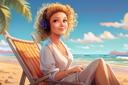 Simulación con IA de una mujer que ha llegado a los 50 años.