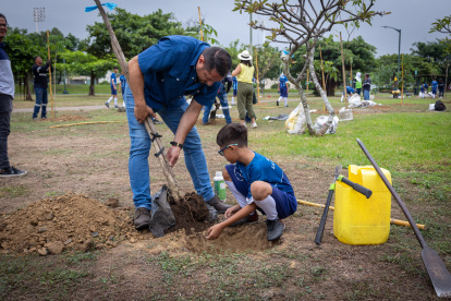 En el Parque Samanes se sembraron 40 árboles el pasado 22 de mayo.